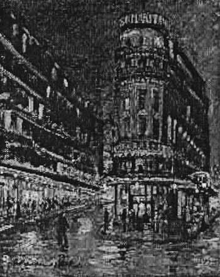 Paris at night by Konstantin Alekseevich Korovin