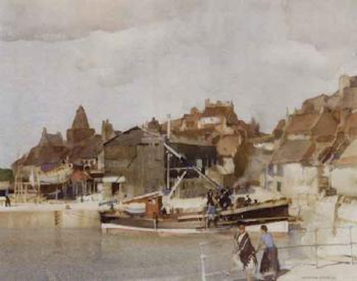 The sunshine of Kirkcaldy under repair at St Monance by William Russell Flint