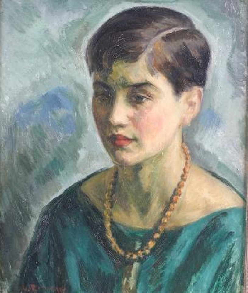 Girl in green by Louis Ritman