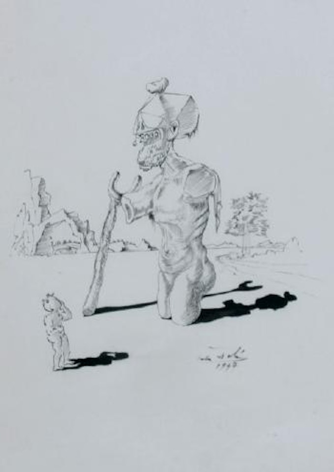 Illustration created for Essais de Michel de Montaigne by Salvador Dali