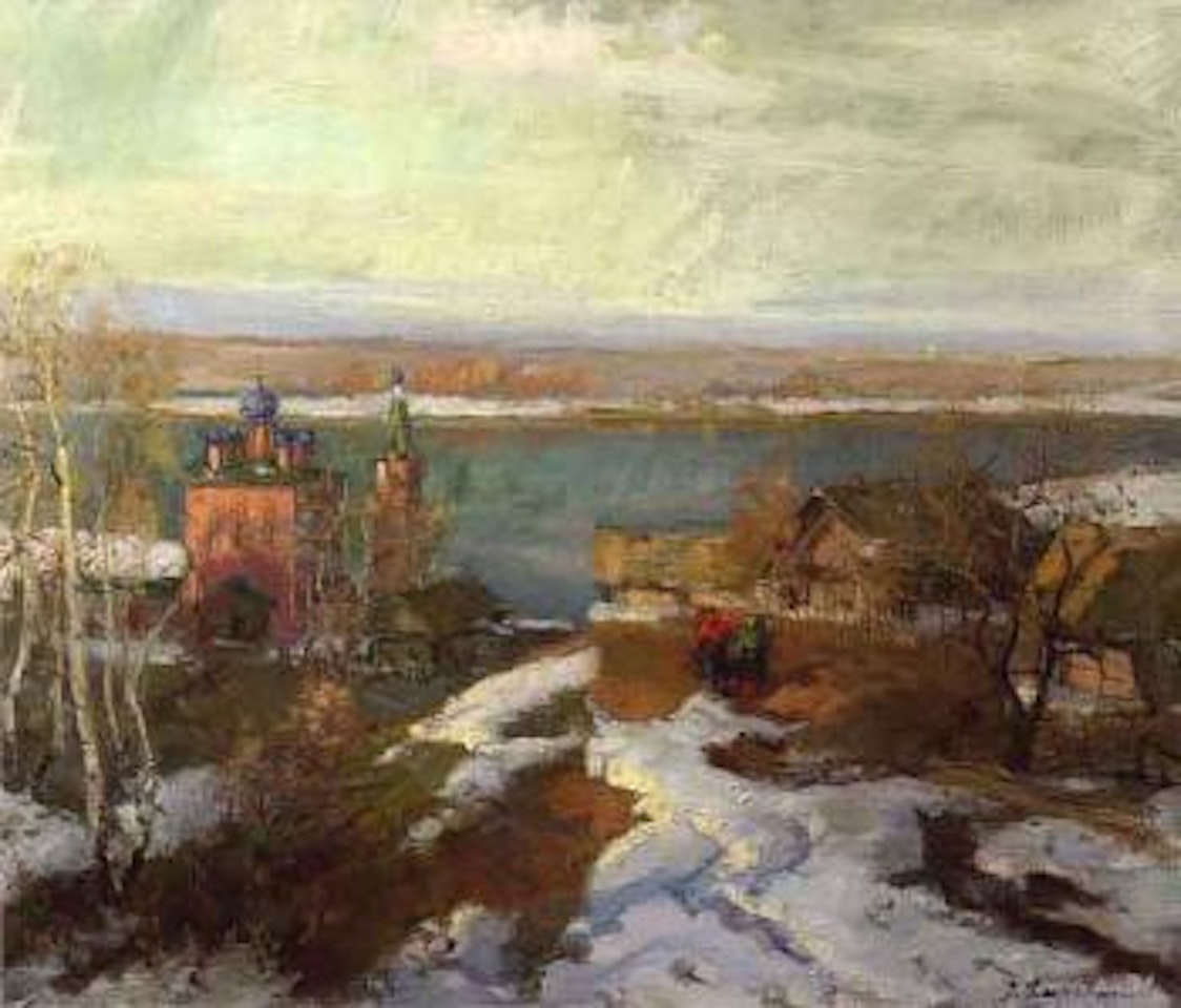 Paysage russe by Georgij Aleksandrovic Lapschin