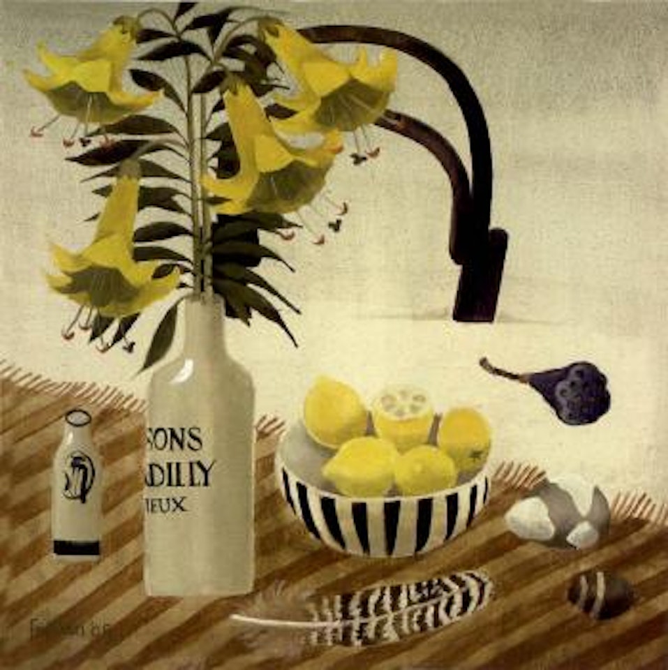 Lilies and lemons by Mary Fedden