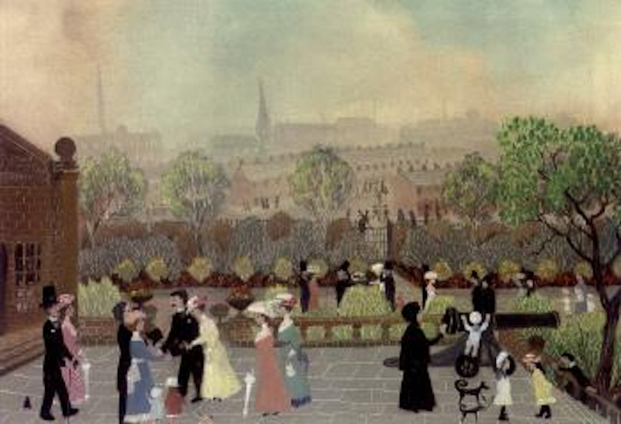 Sunday afternoon in the park by Helen Bradley