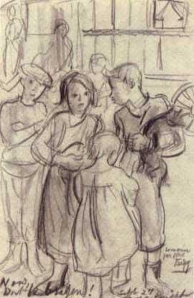 A Romany child. Souvenir for Mrs Tigg by Laura Knight