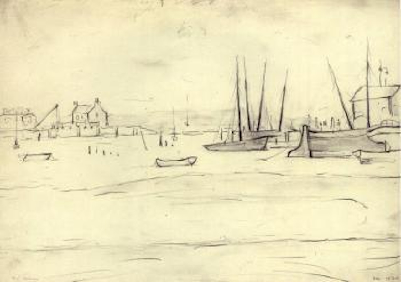 Rhyl Harbour no.1 by Laurence Stephen Lowry
