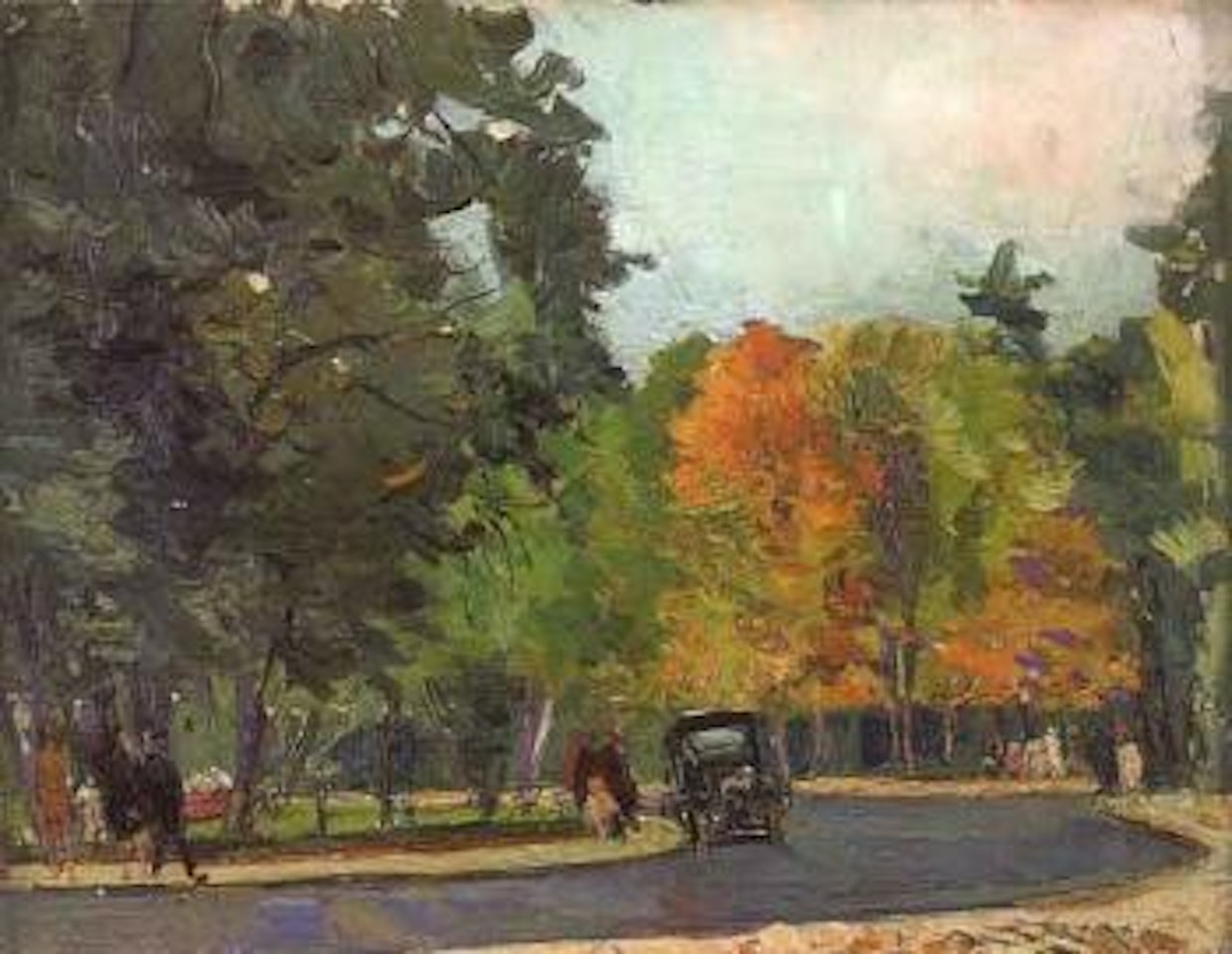 Bois de Boulogne by Georgij Aleksandrovic Lapschin