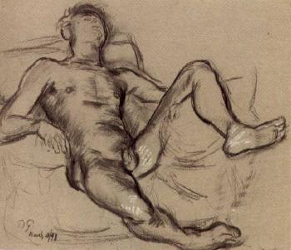 Reclining nude by Duncan Grant