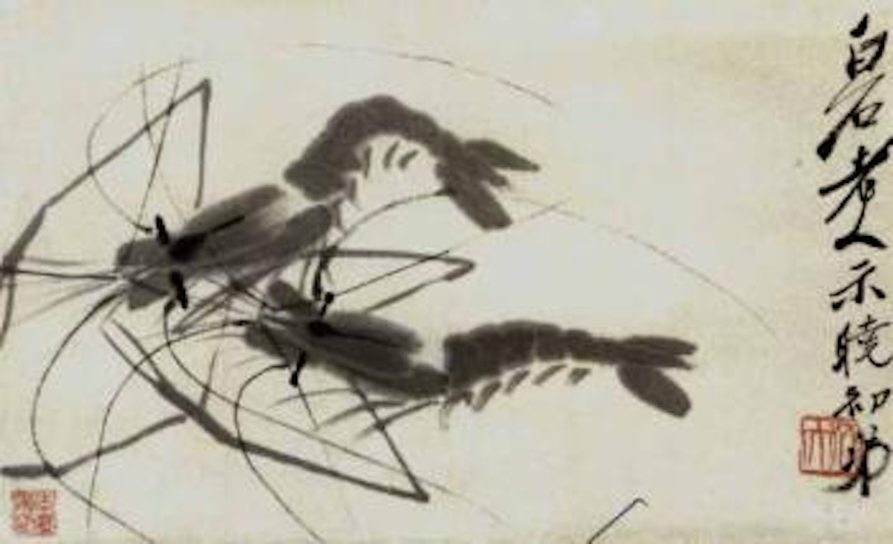 Shrimps by Qi Baishi