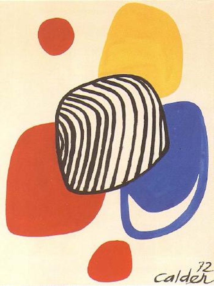 Striped form by Alexander Calder