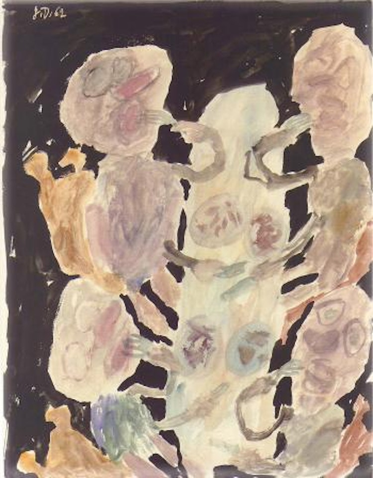 Repas a quatre V by Jean Dubuffet