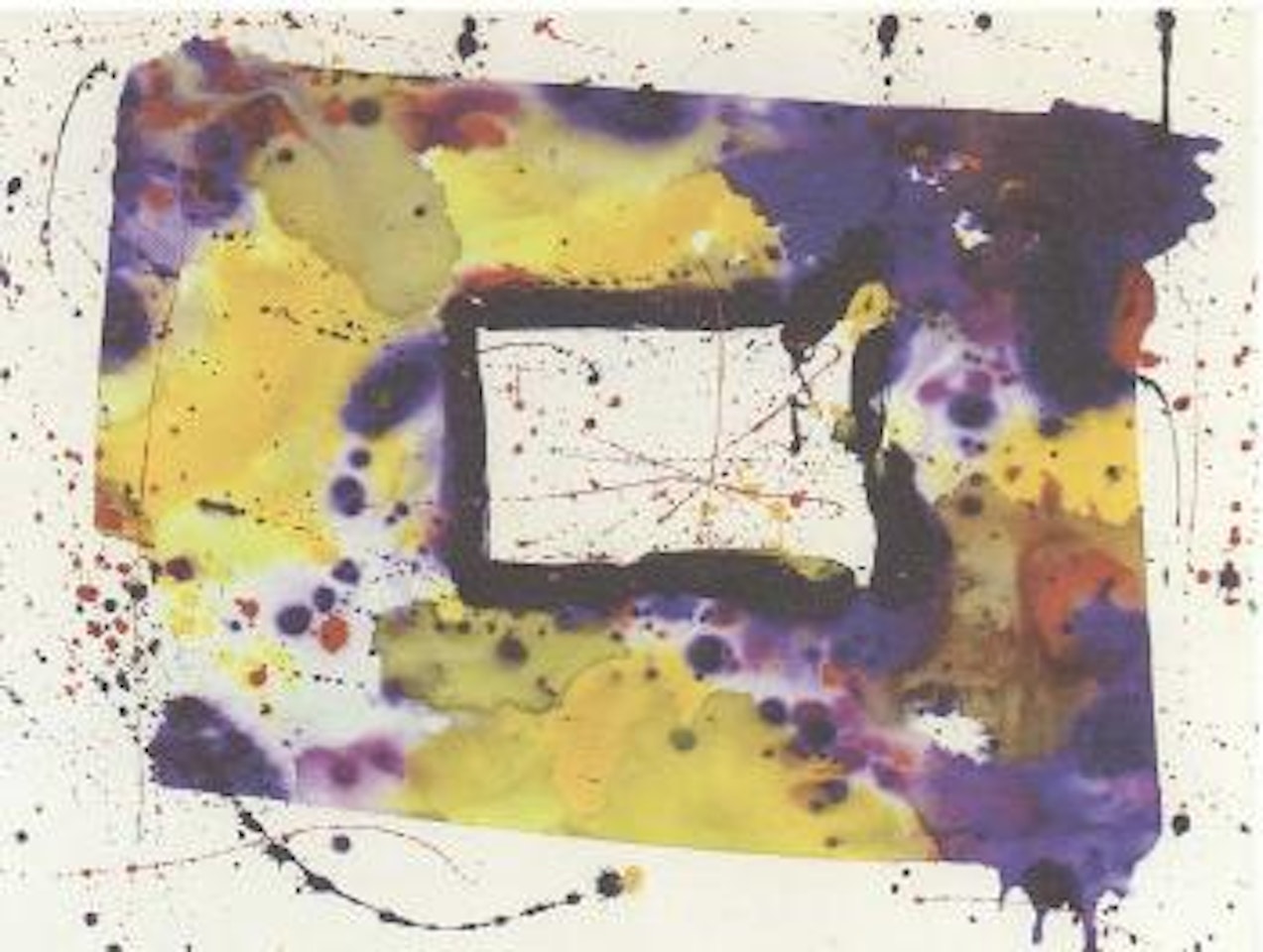 Untitled Mandala by Sam Francis