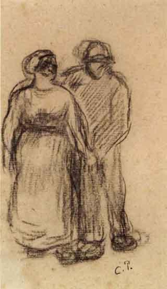 Couple de paysans by Camille Pissarro