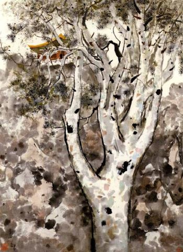 Lacebark pine in the Imperial Graden by Wu Guanzhong