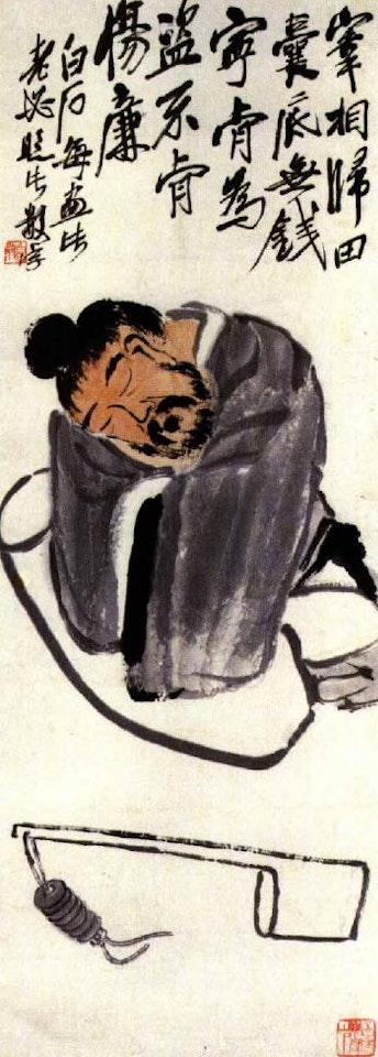 A drunken stupor by Qi Baishi