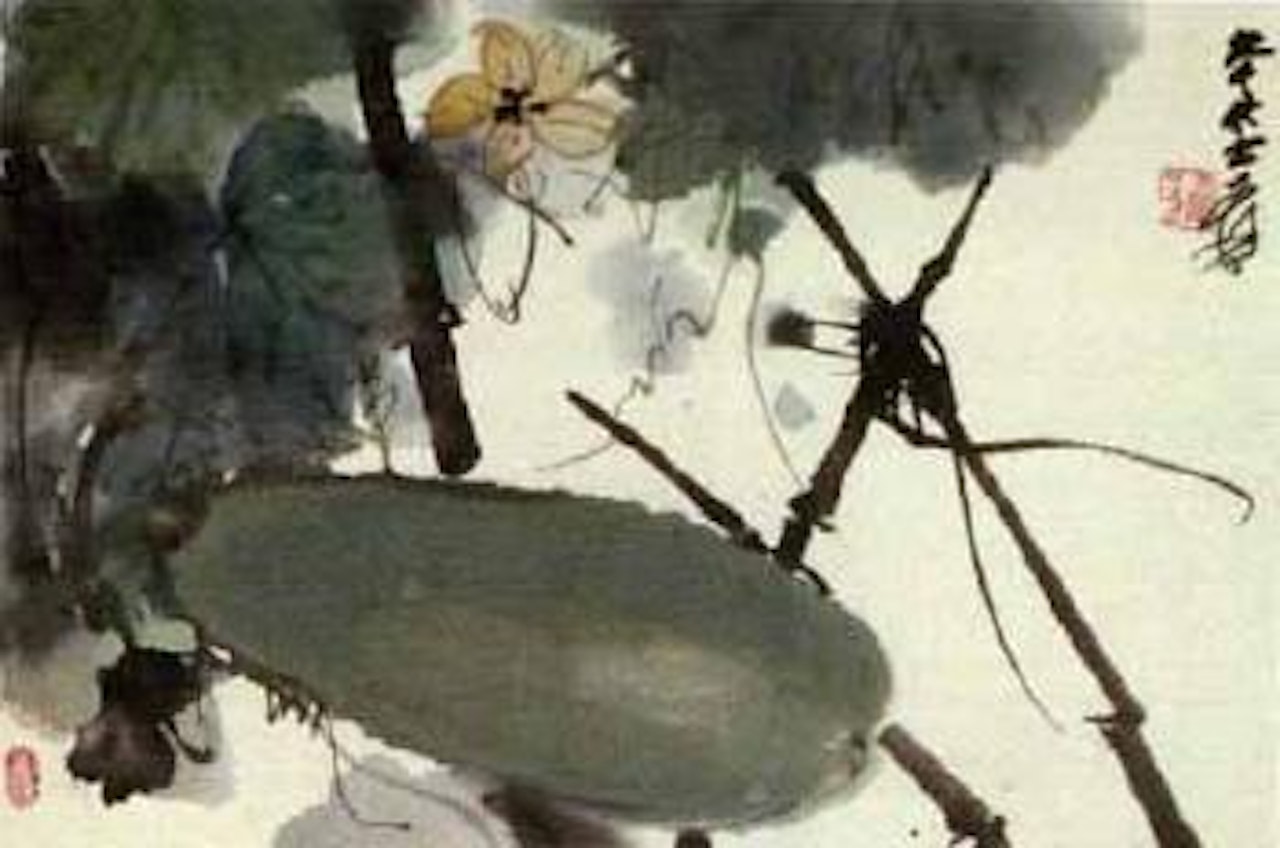 Gourd patch. White lotus by Zhang Daqian