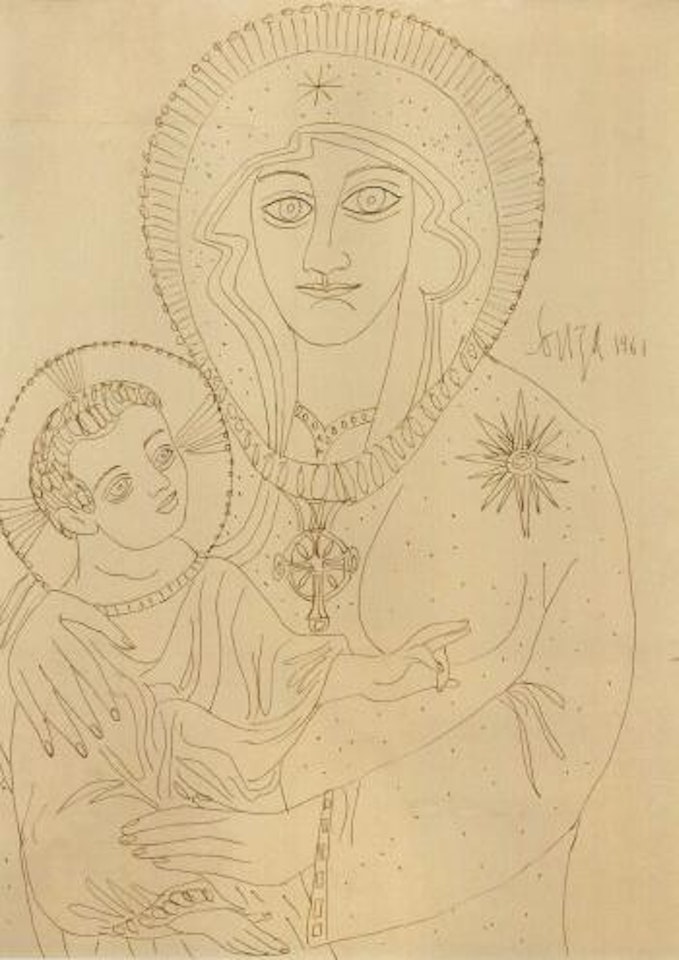 Madonna and Child by Francis Newton Souza