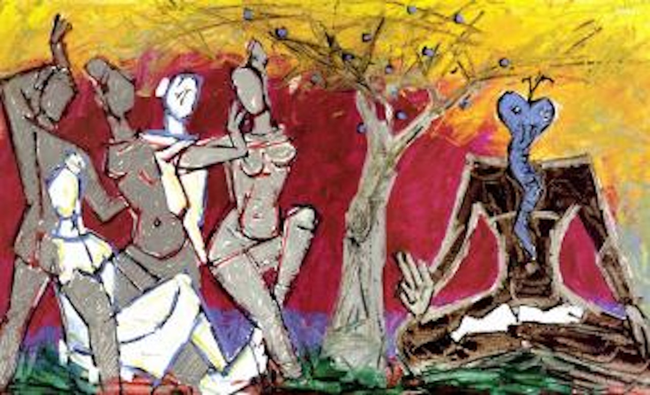 Shiva by M.F. Husain