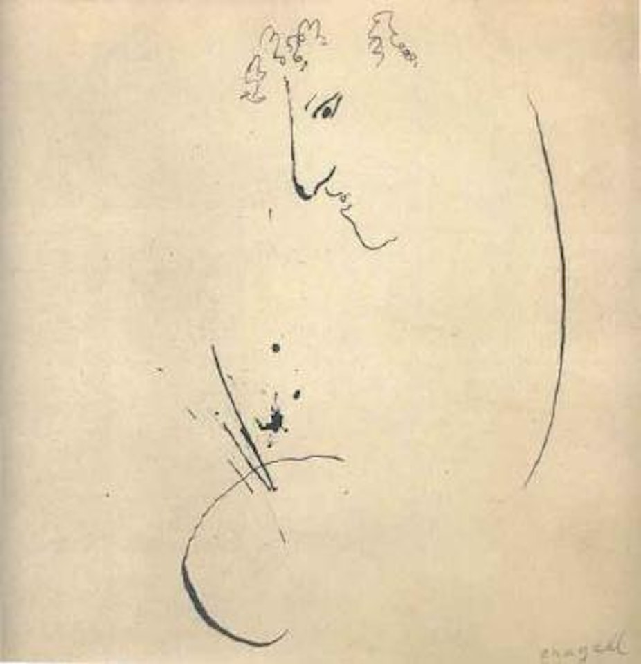Homme a la palette by Marc Chagall