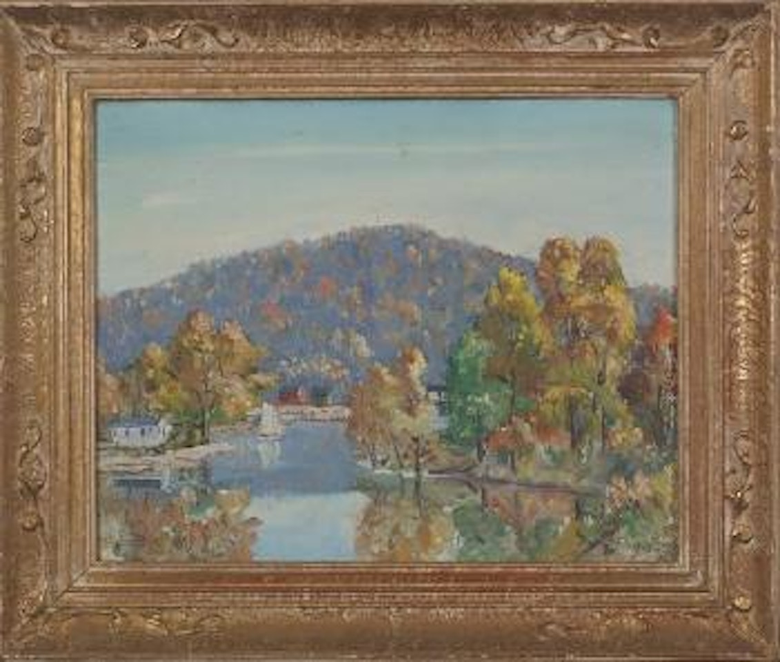 Palmerton, autumn landscape by Walter Emerson Baum