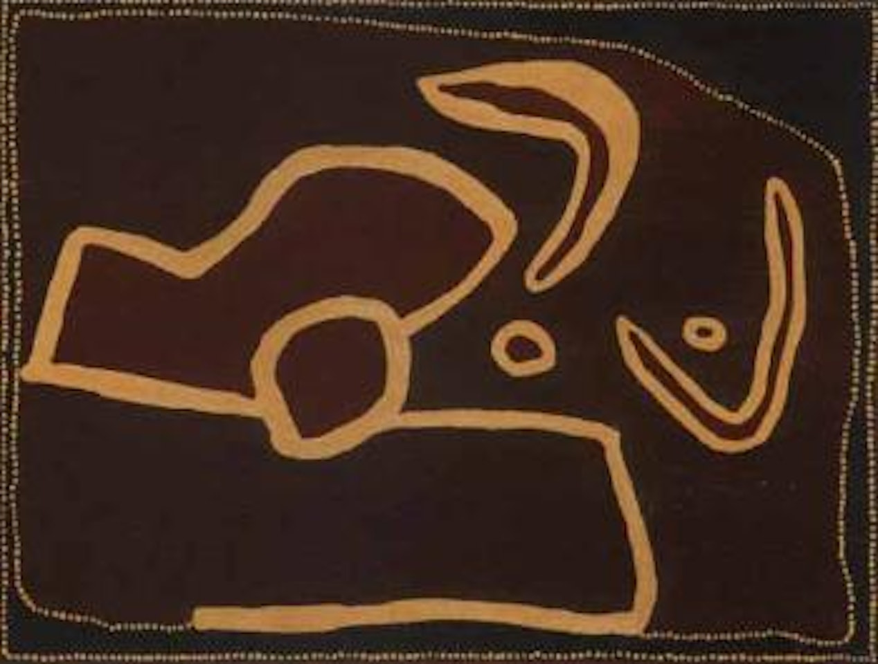 Jilgilli, boomerangs by Rover Thomas