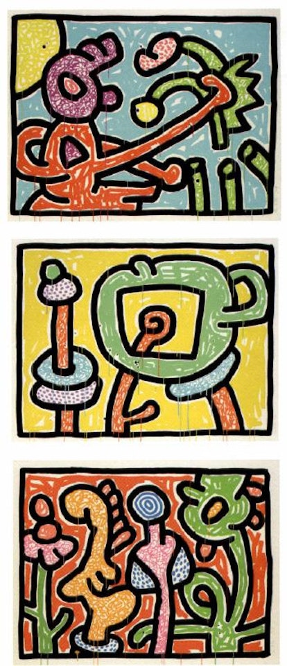 Flowers suite by Keith Haring