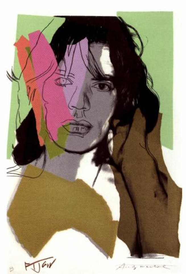 Mick Jagger by Andy Warhol