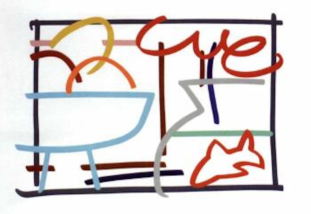 Fast sketch still life with fruit and goldfish by Tom Wesselmann