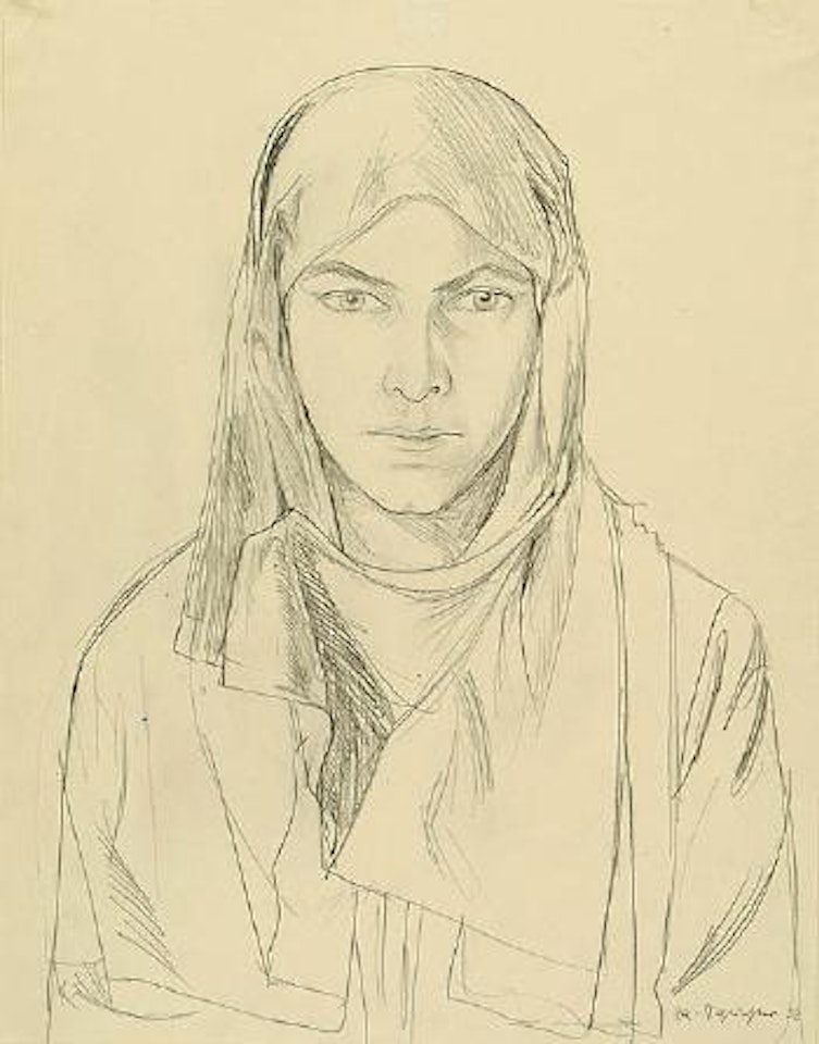 Head of Madonna by Rudolf Schlichter