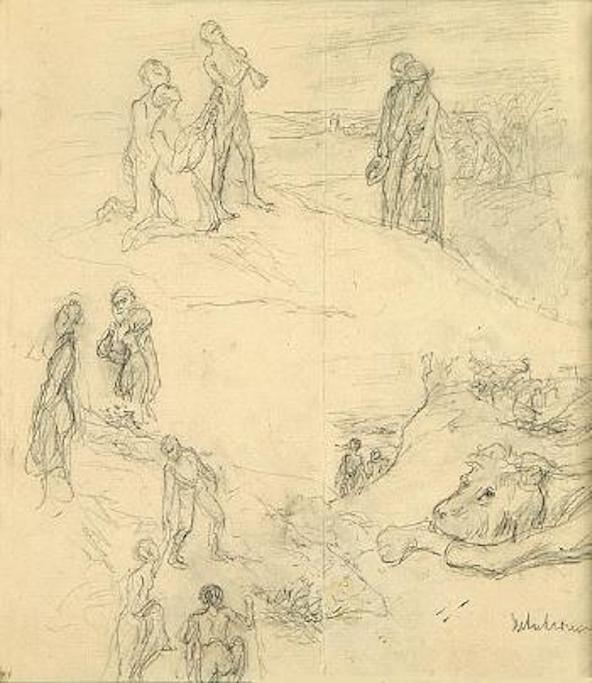 Study for Goethe's 'Novelle' by Max Liebermann