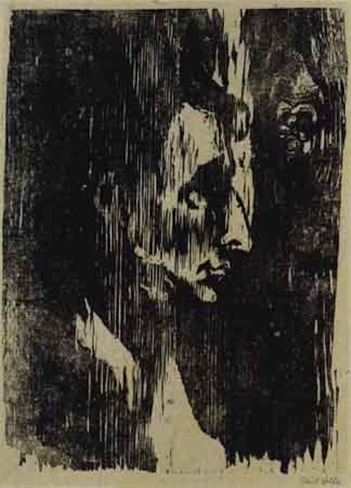 Woman in profile by Emil Nolde
