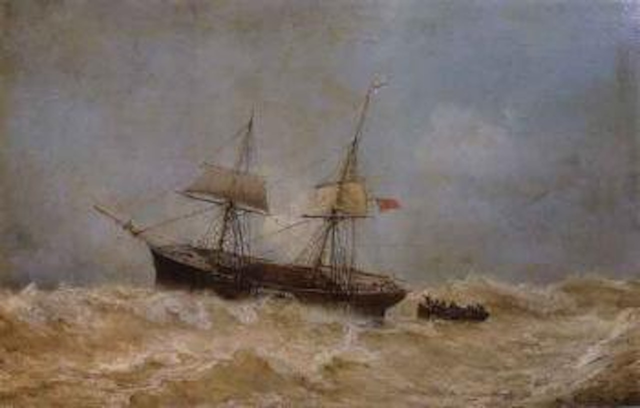 Two master at sea by Jean Baptiste Henri Durand-Brager