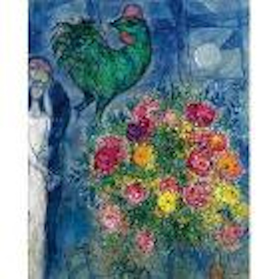 Bouquet devant la fenetre by Marc Chagall