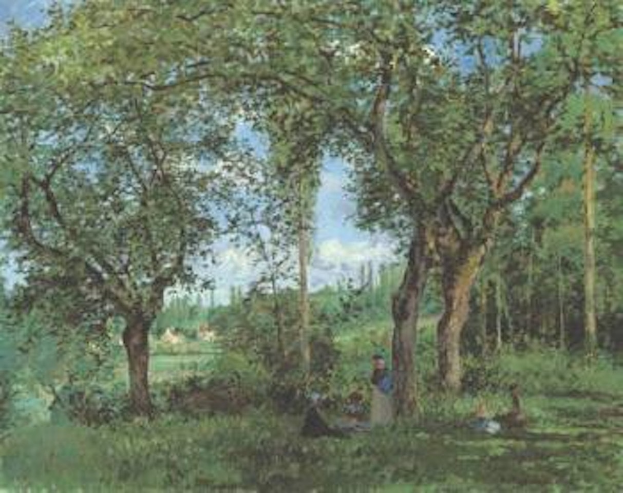 Repos sous les arbres by Camille Pissarro