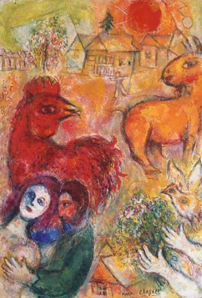 Village jaune by Marc Chagall