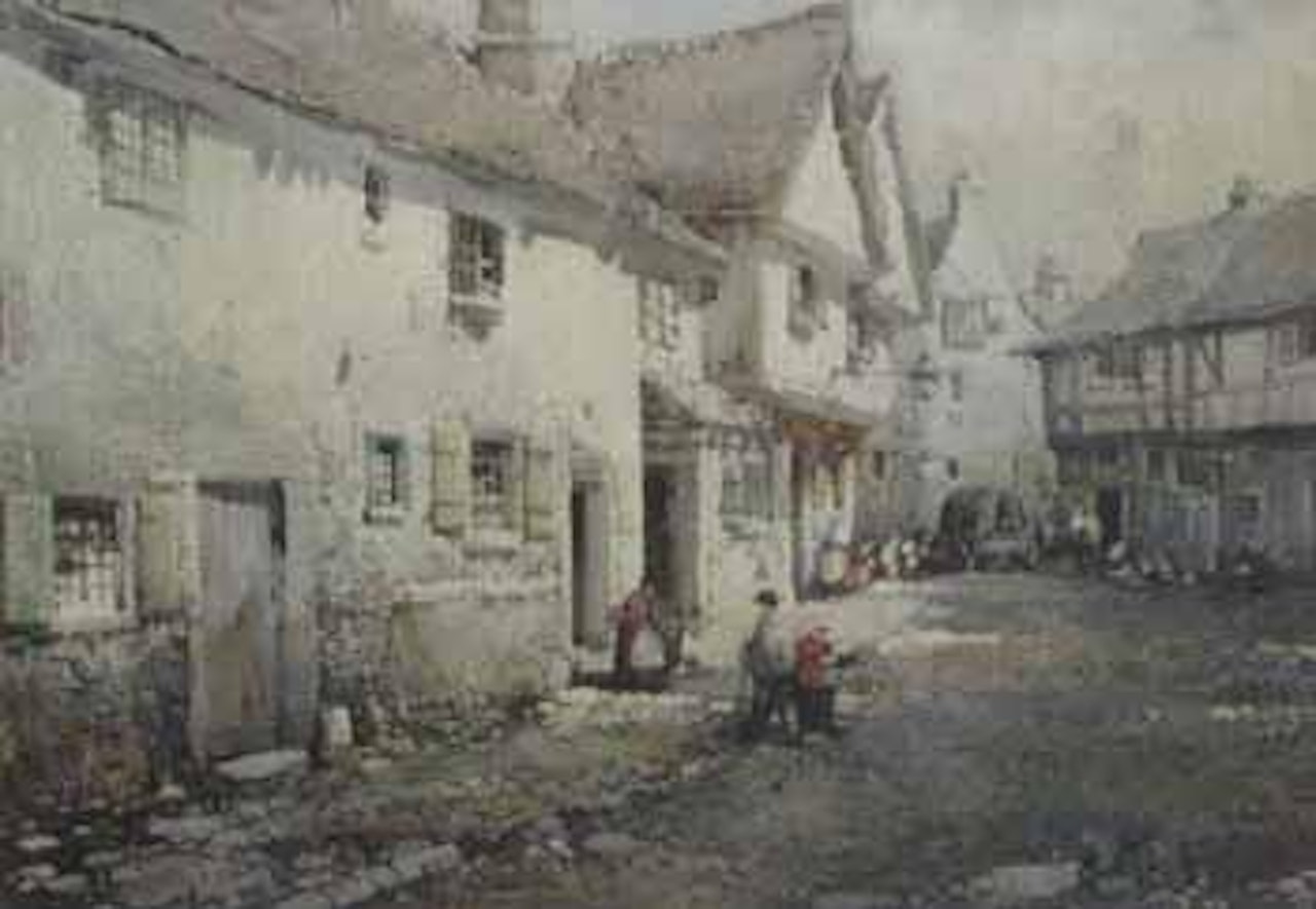 Old cottages by Noel Harry Leaver