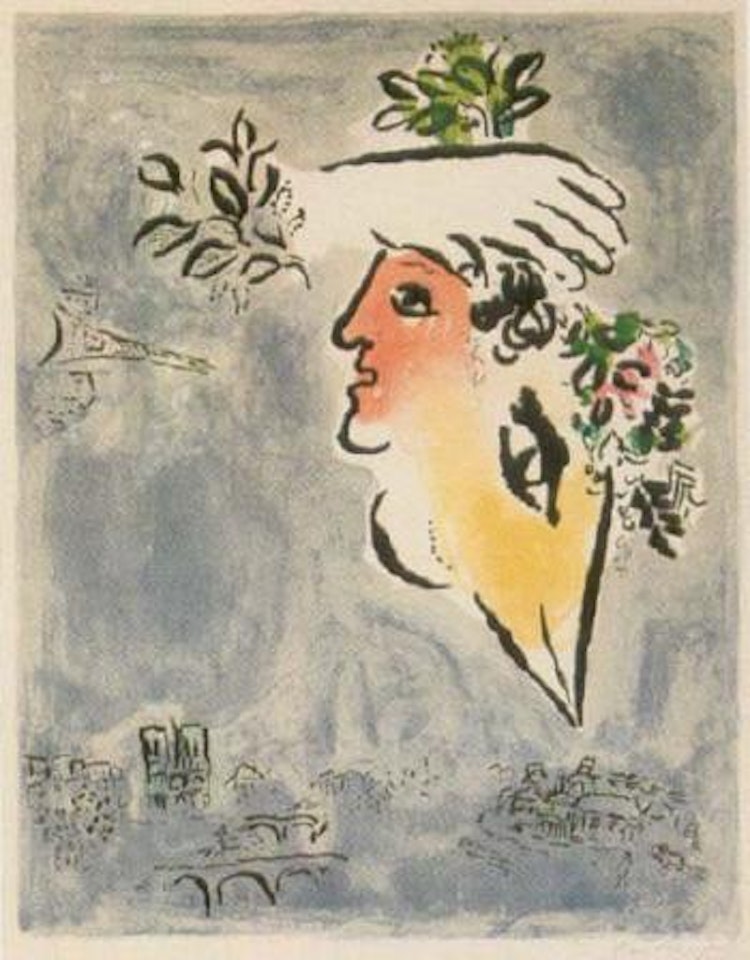 Le ciel bleu by Marc Chagall