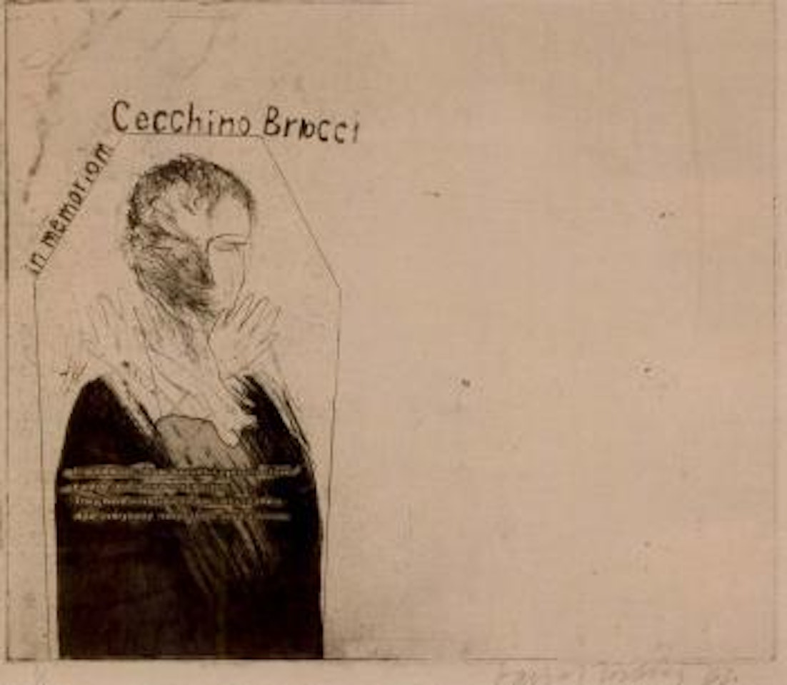 In memoriam Cecchino Bracci by David Hockney