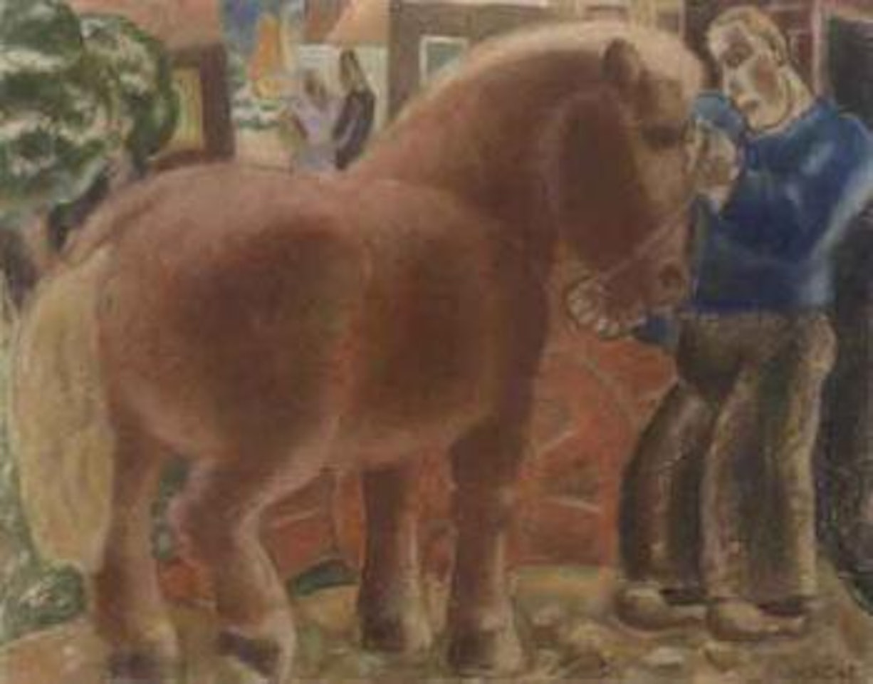At the horsemarket by Leo Gestel