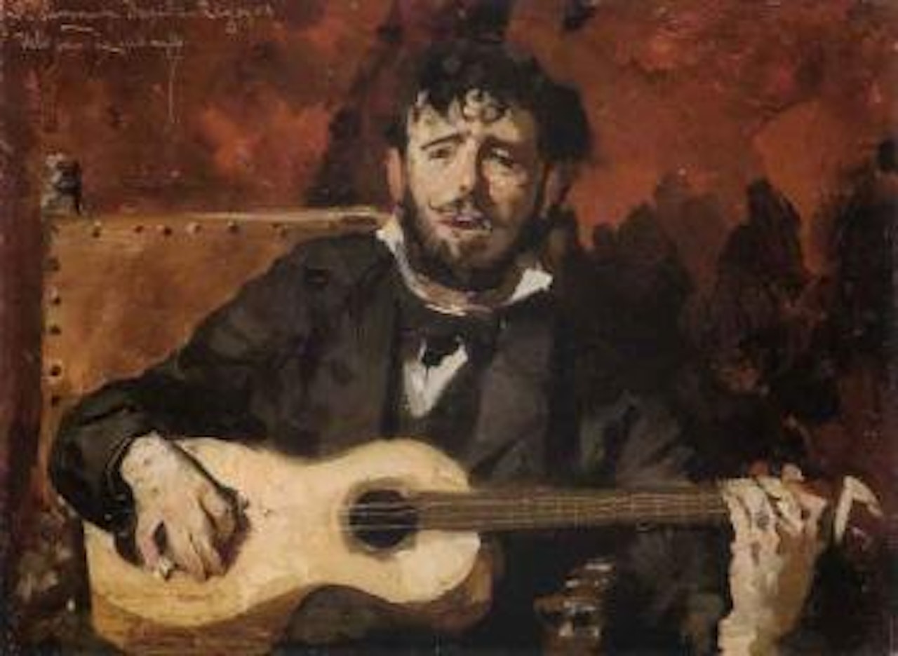 Dario de Regoyos en face by Theo van Rysselberghe
