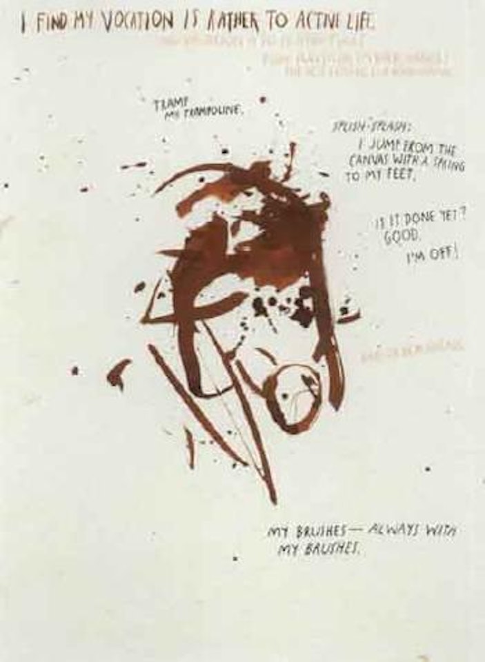 Untitled - My brushes always with my brushes by Raymond Pettibon