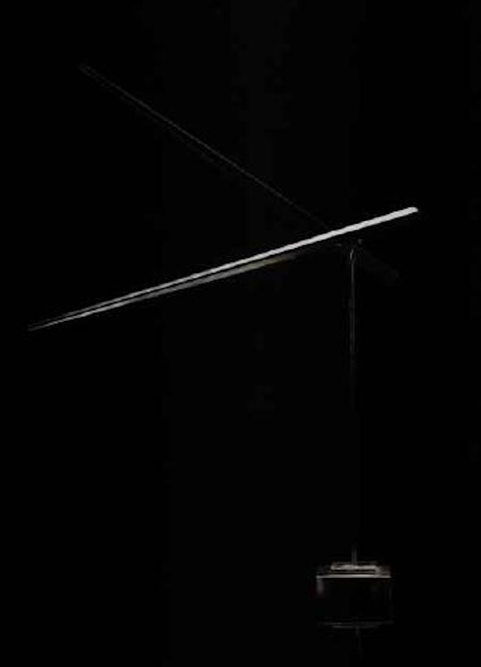 One up, one down, oblique by George Rickey