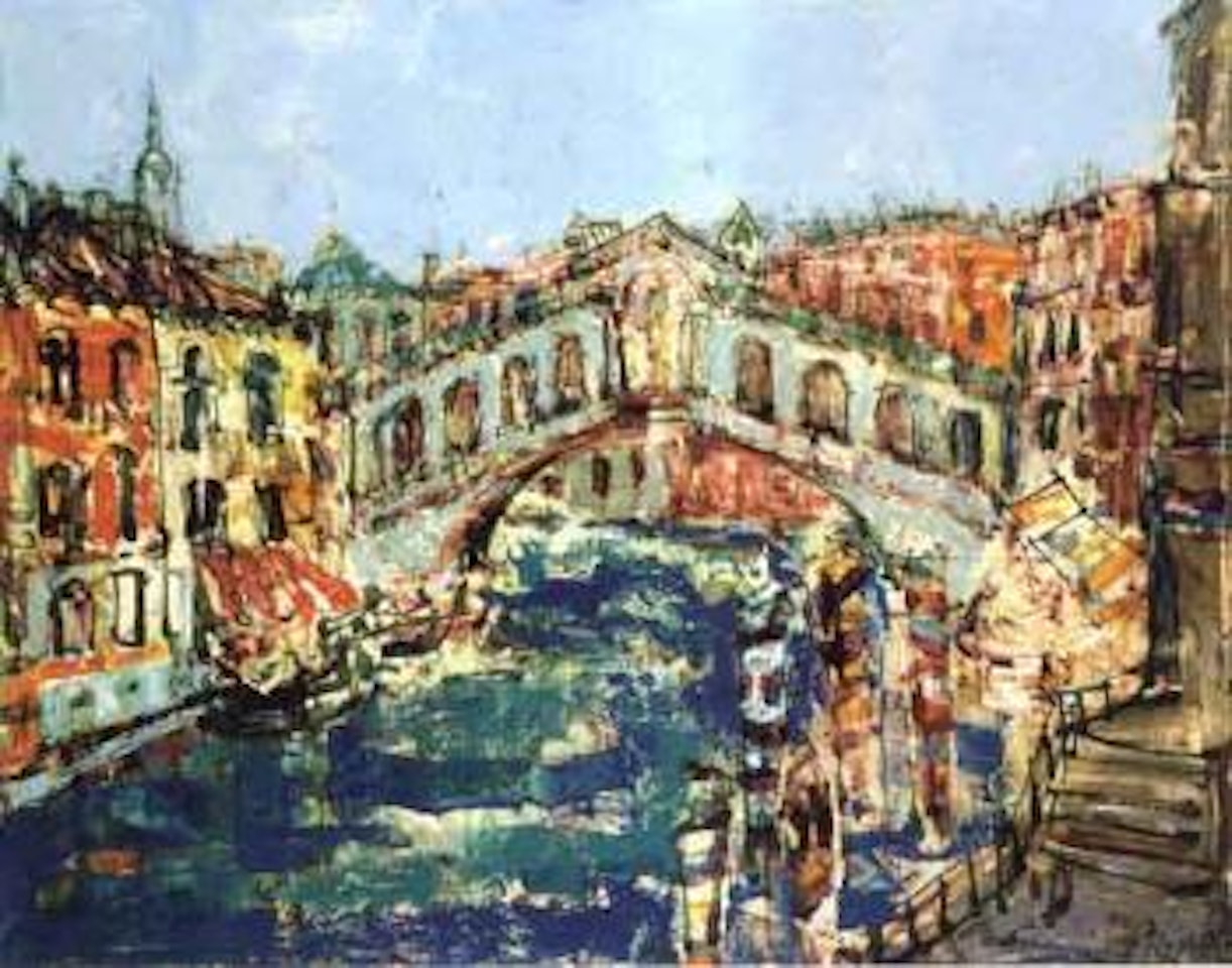 Le pont du Rialto a Venise by Paul Aizpiri