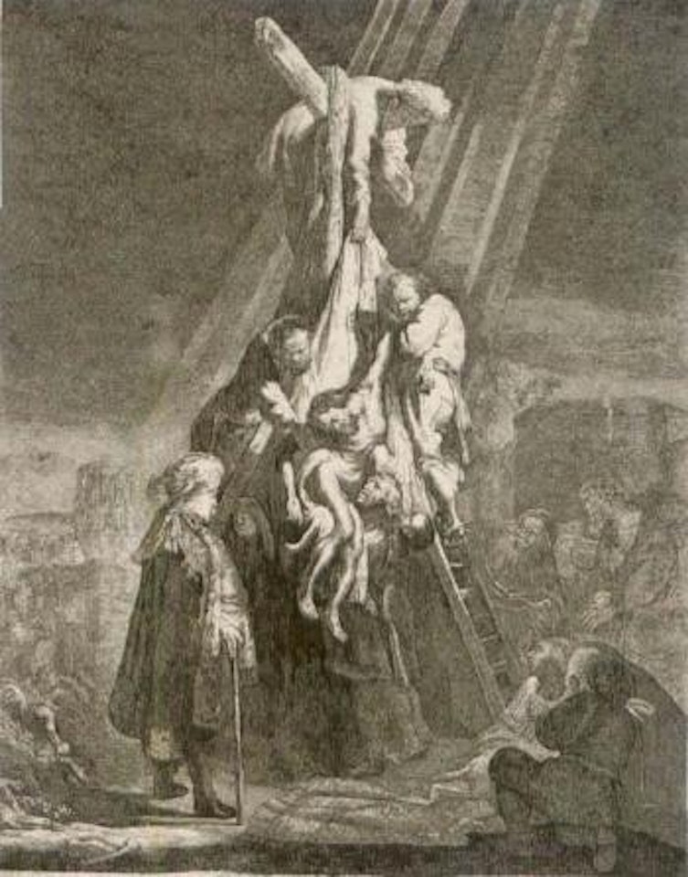 Descent from the Cross by Attributed to Rembrandt Harmensz van Rijn