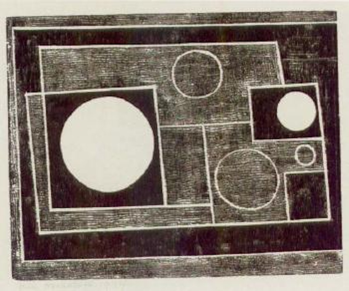 Five circles by Ben Nicholson, O.M.