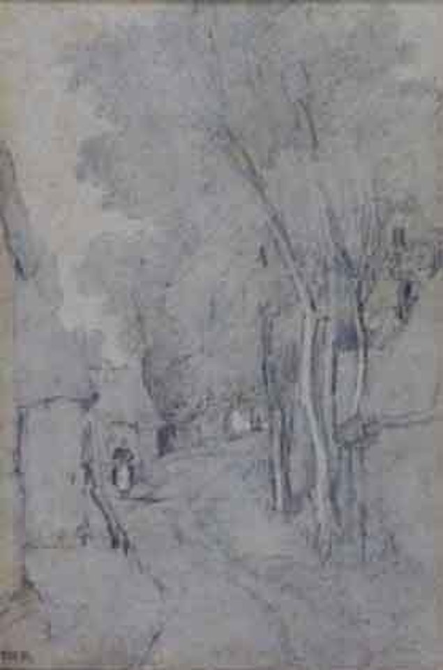 Paysanne au chemin by Théodore Rousseau