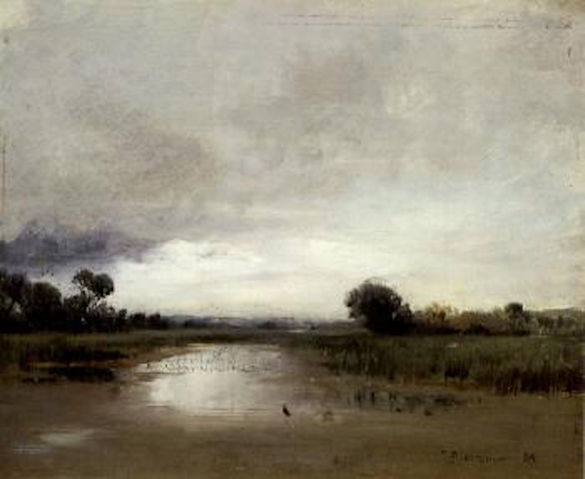 Marshland at dusk by Ivan Pavlovitch Pochitonov