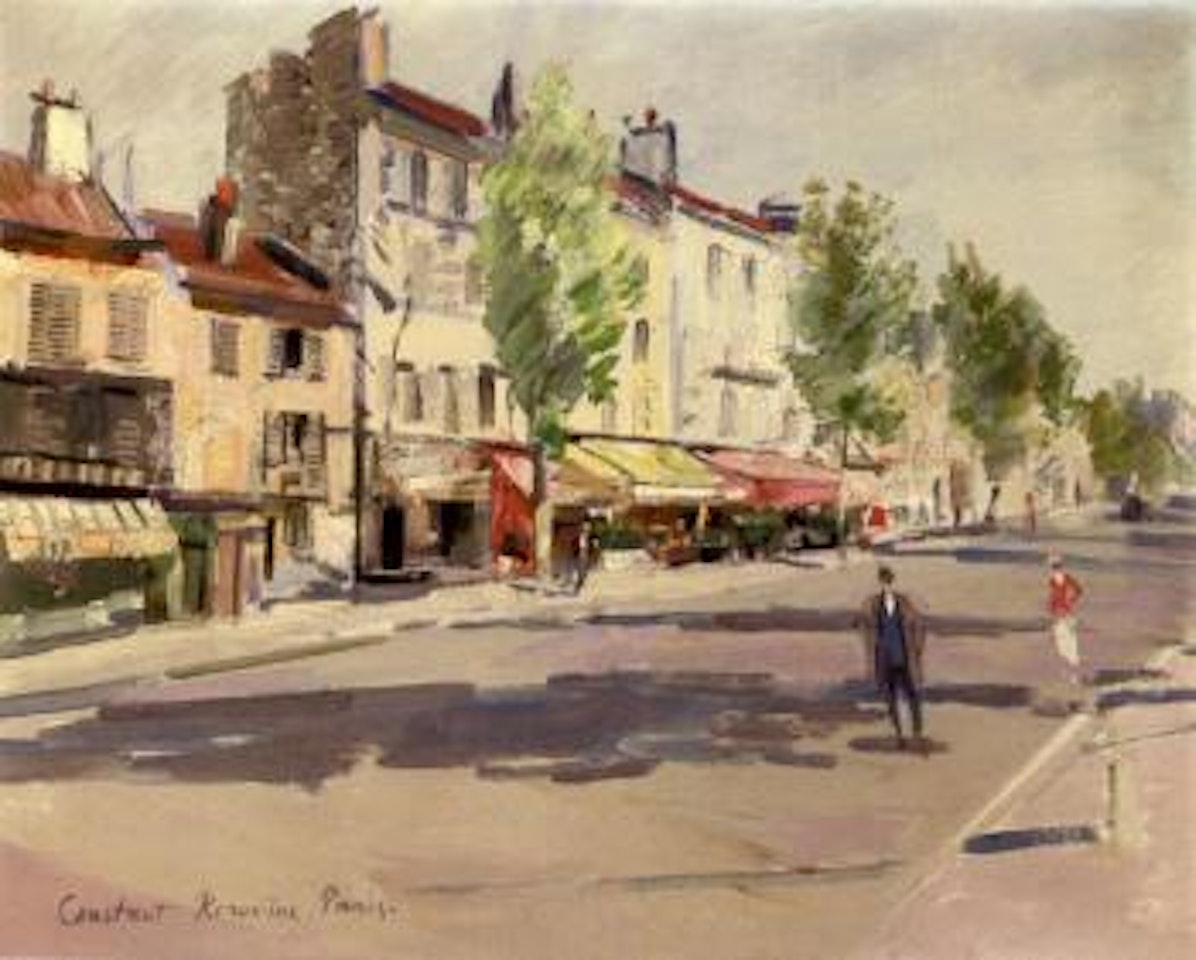 Paysage printanier dans la banlieue de Paris by Konstantin Alekseevich Korovin