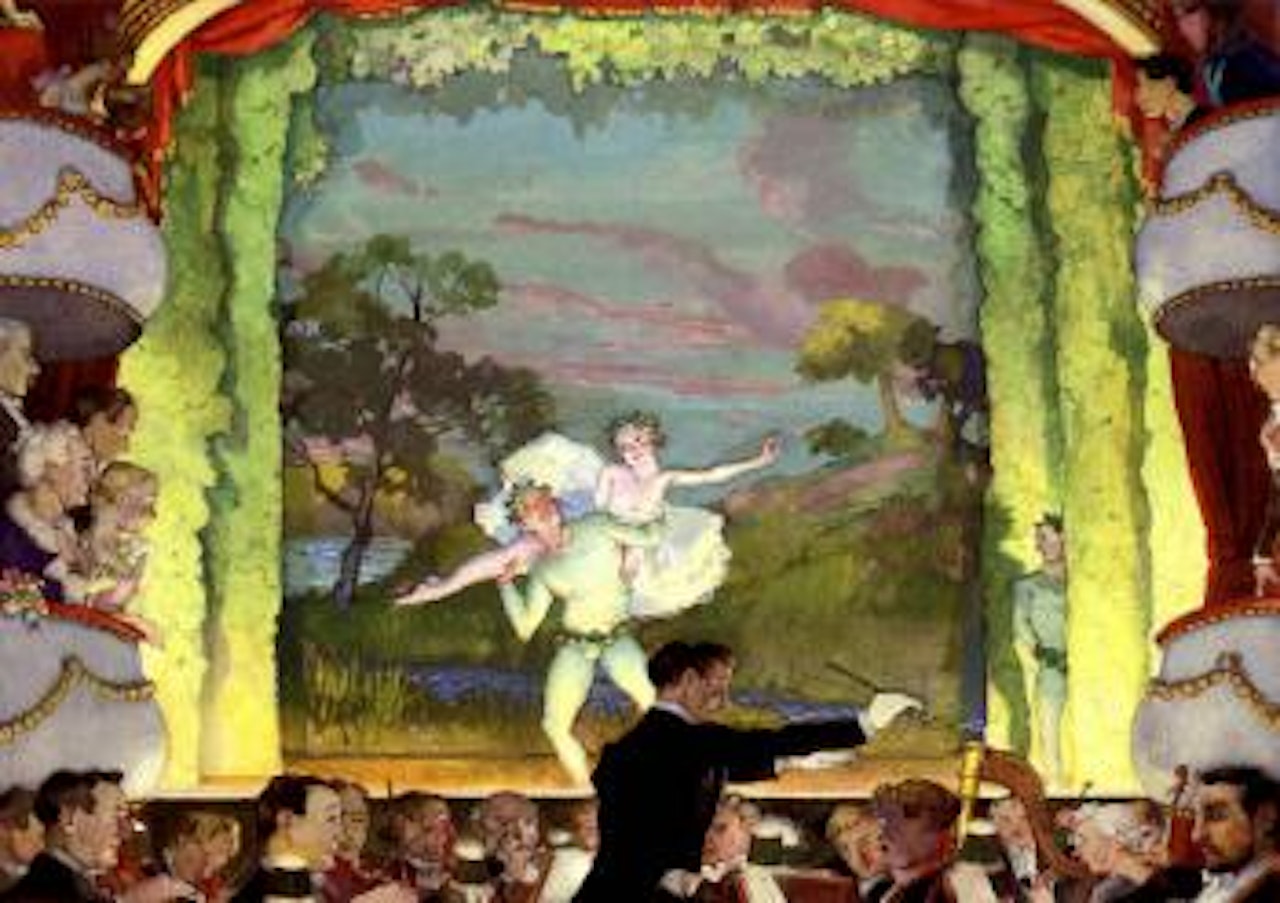 Scene de ballet by Konstantin Somov
