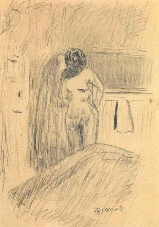La sortie du bain by Pierre Bonnard