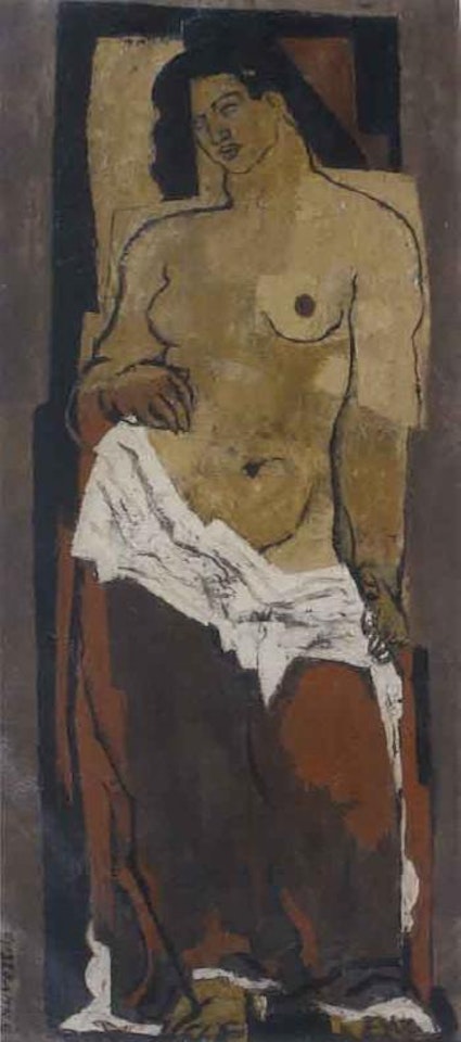 Femme au torse nu by Jean Souverbie